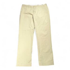 Polo Ralph Lauren Pants Mens 35x31 Brown Classic Fit Chino Flat Front